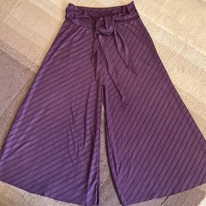 NWT Born in America Wide Leg Belted Cropped Pants size S